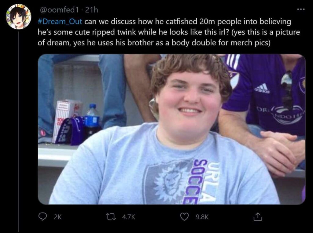 hate sent to random people over his ‘leaked’ face reveal